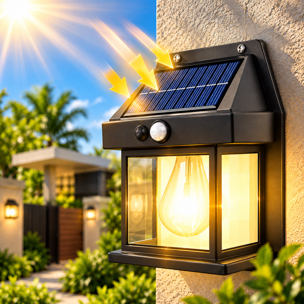 Lampe Solaire à Détection de Mouvement